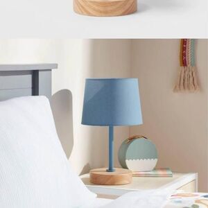 Set of 2 Pillowfort 16 In Kids Lamp Drum Shade Wood Metal NEW